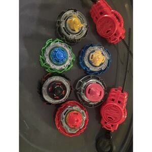Beyblade‎ Burst Lot Of 6 Plus Launchers Metal